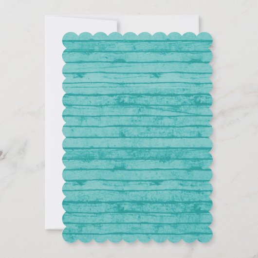 Invitation à la douche nuptiale Rustic Blue Lace (Dos)