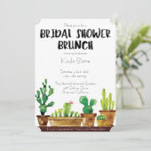 Invitation à la douche nuptiale - Rustic, Brunch (Debout devant)