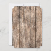 Invitation à la douche nuptiale - Rustic, Brunch (Dos)