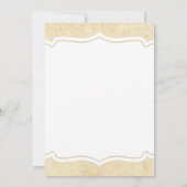 Invitation à la douche nuptiale Rustic Burlap (Dos)