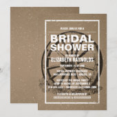 Invitation à la douche nuptiale Rustic Wagon Wheel (Devant / Derrière)