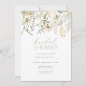Invitation à la douche nuptiale Sage Green Boho Fl (Devant)