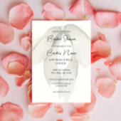 Invitation à la douche nuptiale Satin ibbon Bow