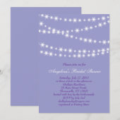 Invitation à la douche nuptiale scintillante Twink (Devant / Derrière)