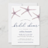 Invitation à la douche nuptiale Sea Star (Devant)