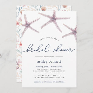 Invitation à la douche nuptiale Sea Star
