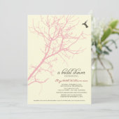 Invitation à la douche nuptiale Silhouette Arbre ( (Debout devant)