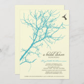 Invitation à la douche nuptiale Silhouette Arbre ( (Devant / Derrière)