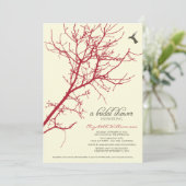 Invitation à la douche nuptiale Silhouette Arbre ( (Debout devant)