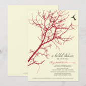 Invitation à la douche nuptiale Silhouette Arbre ( (Devant / Derrière)