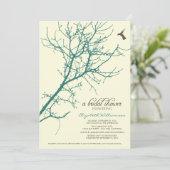 Invitation à la douche nuptiale Silhouette Arbre ( (Debout devant)