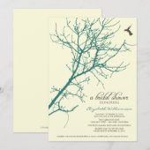 Invitation à la douche nuptiale Silhouette Arbre ( (Devant / Derrière)