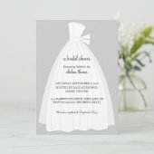 Invitation à la douche nuptiale {Silver} (Debout devant)