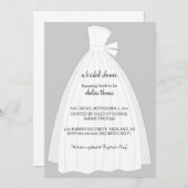 Invitation à la douche nuptiale {Silver} (Devant / Derrière)