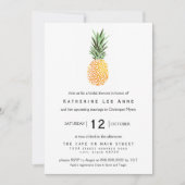 Invitation à la douche nuptiale sud de l'ananas (Devant)