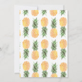 Invitation à la douche nuptiale sud de l'ananas (Dos)