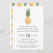 Invitation à la douche nuptiale sud de l'ananas (Devant / Derrière)