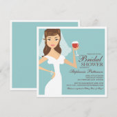 Invitation à la douche nuptiale sur le thème du vi (Devant / Derrière)
