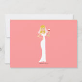 Invitation à la douche nuptiale sur le thème du vi (Dos)