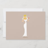 Invitation à la douche nuptiale sur le thème du vi (Dos)