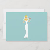 Invitation à la douche nuptiale sur le thème du vi (Dos)