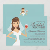 Invitation à la douche nuptiale sur le thème du vi (Devant / Derrière)