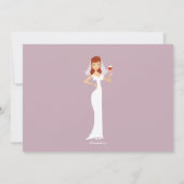 Invitation à la douche nuptiale sur le thème du vi (Dos)