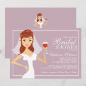 Invitation à la douche nuptiale sur le thème du vi (Devant / Derrière)