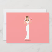 Invitation à la douche nuptiale sur le thème du vi (Dos)