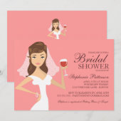 Invitation à la douche nuptiale sur le thème du vi (Devant / Derrière)