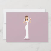 Invitation à la douche nuptiale sur le thème du vi (Dos)