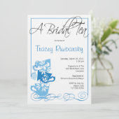 Invitation à la douche nuptiale - Thé (Debout devant)