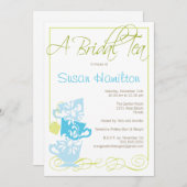 Invitation à la douche nuptiale - Thé (Devant / Derrière)