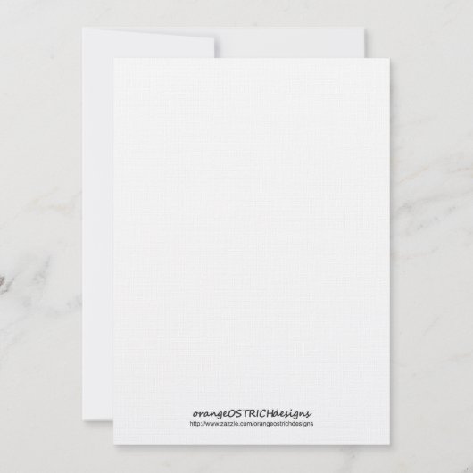 Invitation à la douche nuptiale - Thé (Dos)