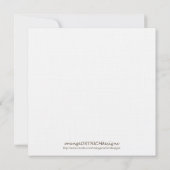 Invitation à la douche nuptiale - Thé (Dos)