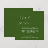 Invitation à la douche nuptiale ton terre (Devant / Derrière)