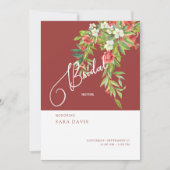 Invitation à la douche nuptiale toscane colorée (Devant)