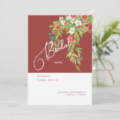 Invitation à la douche nuptiale toscane colorée (Debout devant)