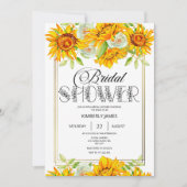 Invitation à la douche nuptiale tournesol (Devant)