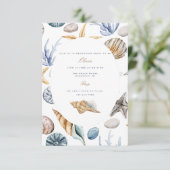 Invitation à la douche nuptiale Tropical Beach She (Debout devant)