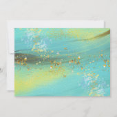 Invitation à la douche nuptiale Tropical Golden Br (Dos)