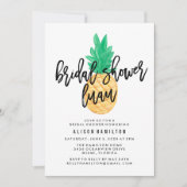 Invitation à la douche nuptiale Tropical Luau (Devant)