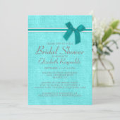 Invitation à la douche nuptiale Turquoise de Burla (Debout devant)