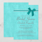 Invitation à la douche nuptiale Turquoise de Burla (Devant / Derrière)
