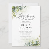 Invitation à la douche nuptiale verte (Devant)