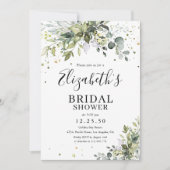 Invitation à la douche nuptiale verte (Devant)