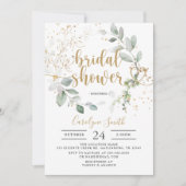 Invitation à la douche nuptiale verte (Devant)