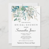 Invitation à la douche nuptiale verte (Devant)