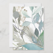 Invitation à la douche nuptiale verte (Dos)