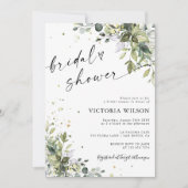 Invitation à la douche nuptiale verte (Devant)